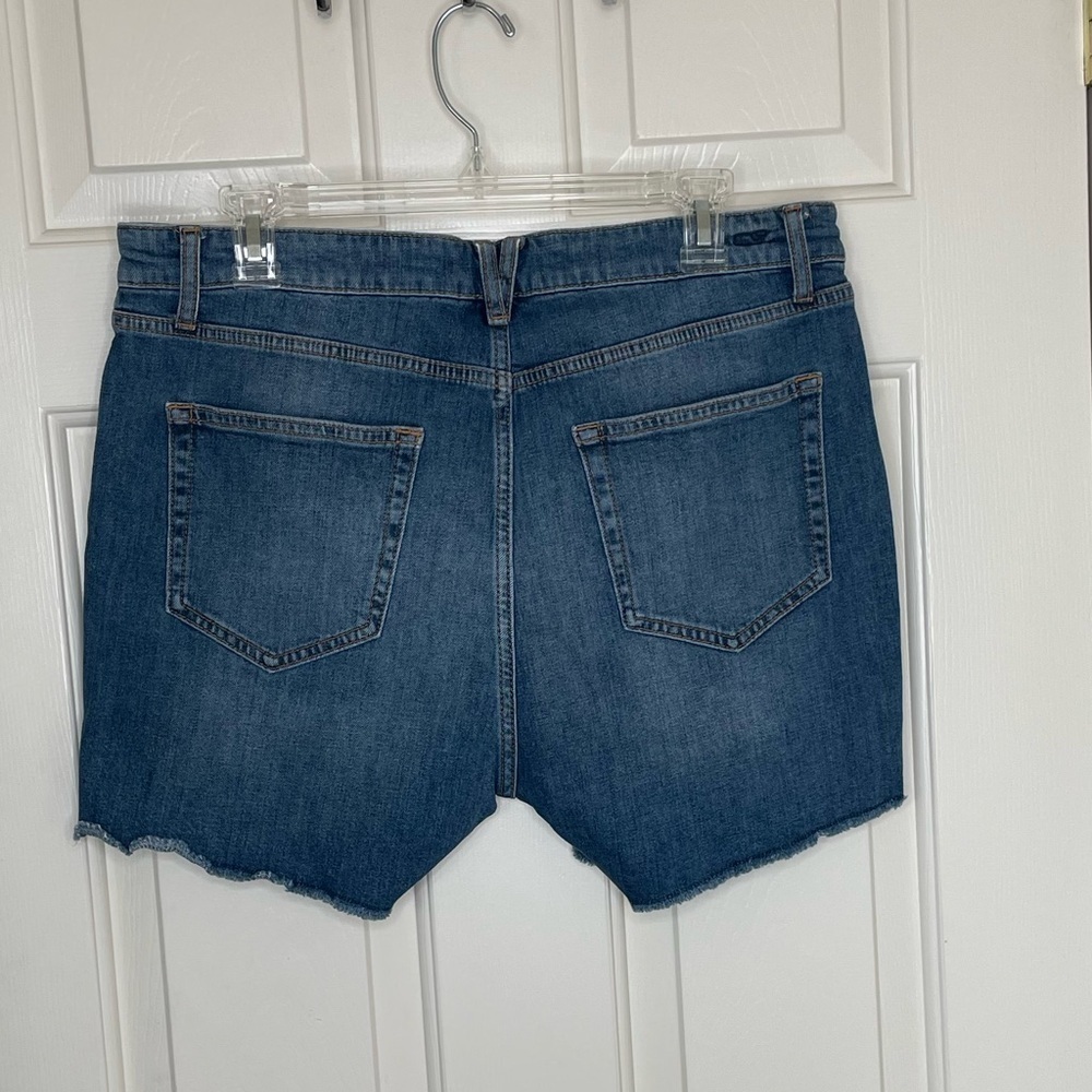 Vineyard Vines Jamie Seam Piping Denim Shorts Size 31 NWT Raw Hem High Rise - Picture 6 of 10